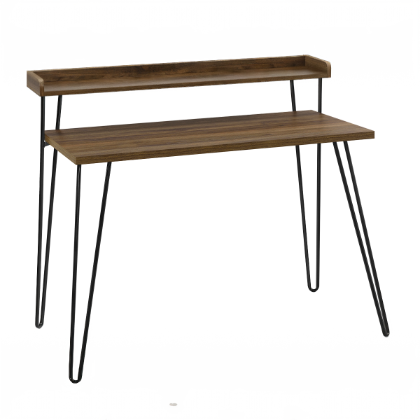 Dorel Haven Retro Desk With Riser Walnut | Bed Sava