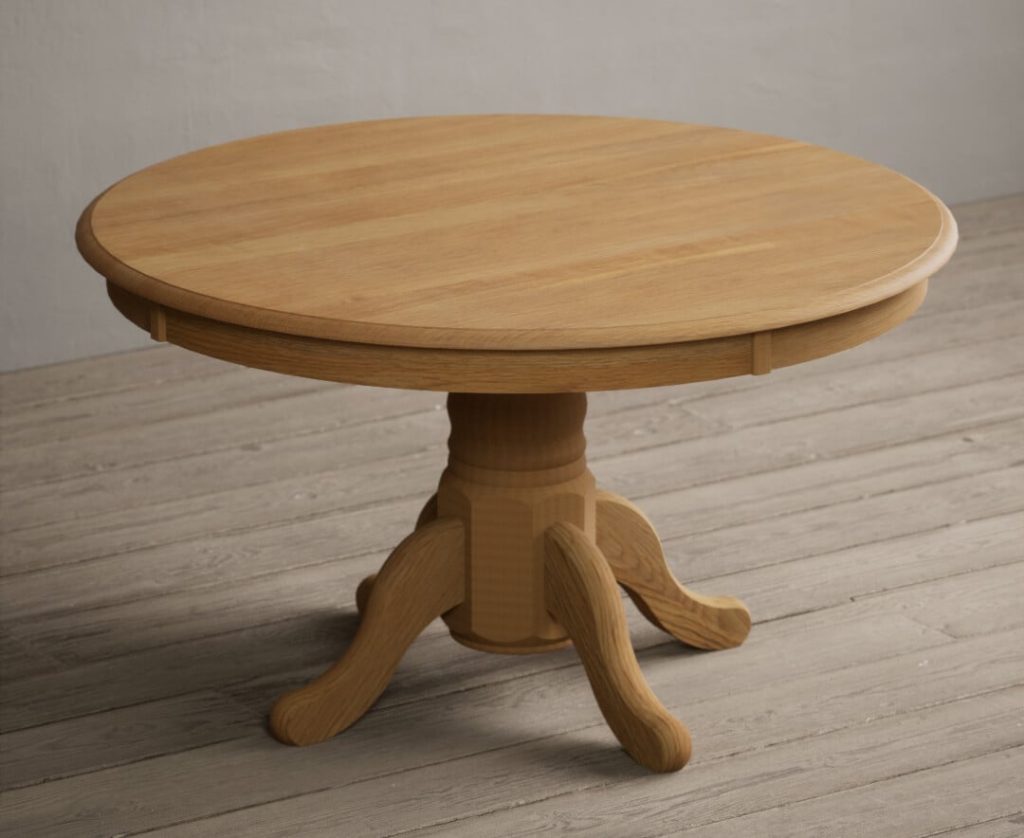 Hertford 120cm Fixed Top Solid Oak Dining Table