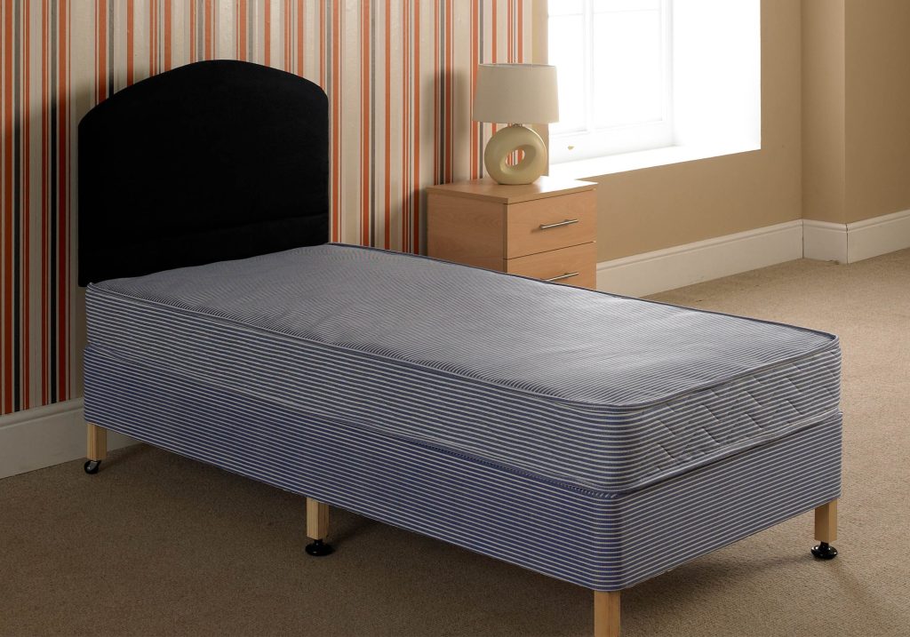 Apollo Horden Contract Divan Bed-Platform Top-No Drawers-Small Single