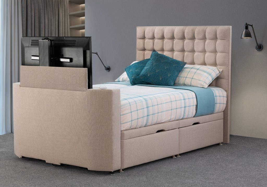 Sweet Dreams Image Classic TV Divan Bed-Double-2 Drawers