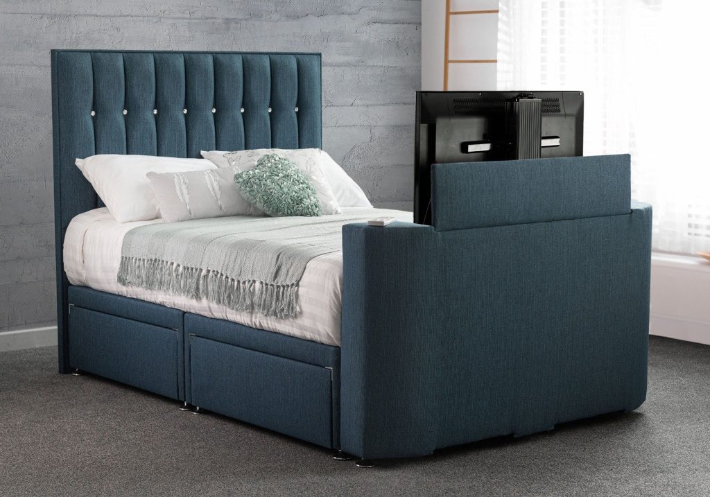 Sweet Dreams Image Sparkle TV Divan Bed-Double-4 Drawers
