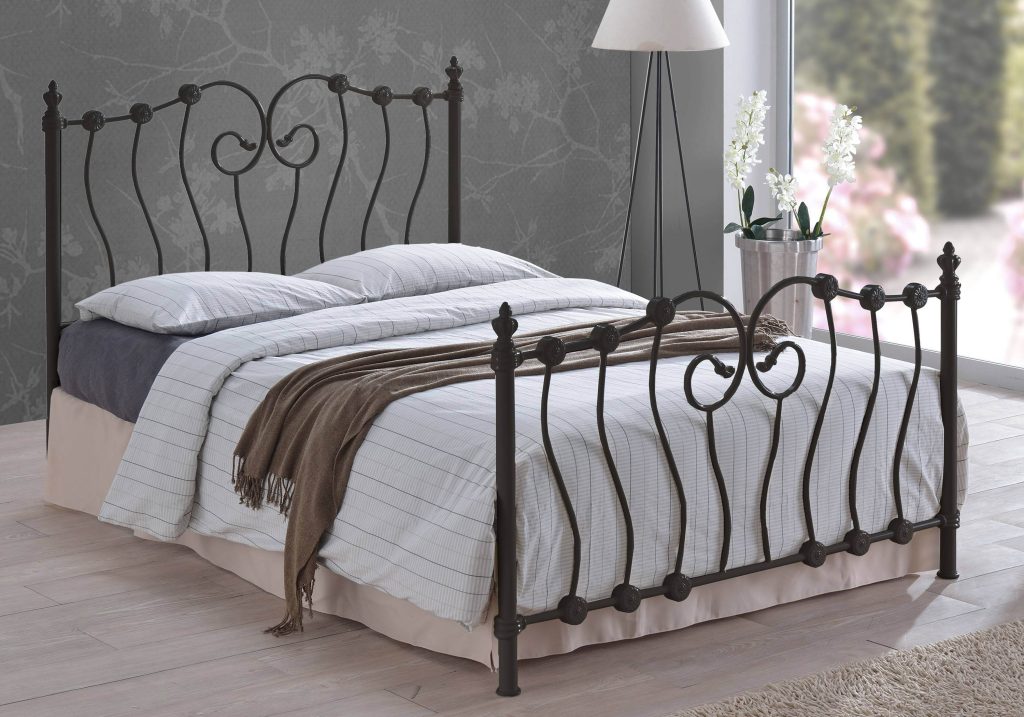 Time Living Inova Metal Bed Frame -Black -Small Double