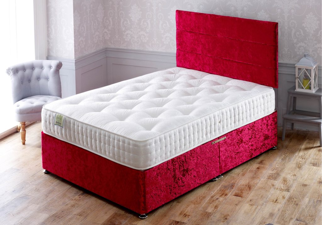Apollo Jubilee Divan-Small Single-2 Drawers-Sprung Edge
