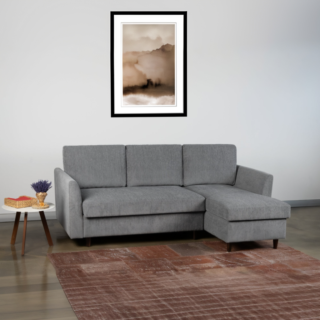 Arnaby Corner Sofabed - Metis Grey Textured Weave