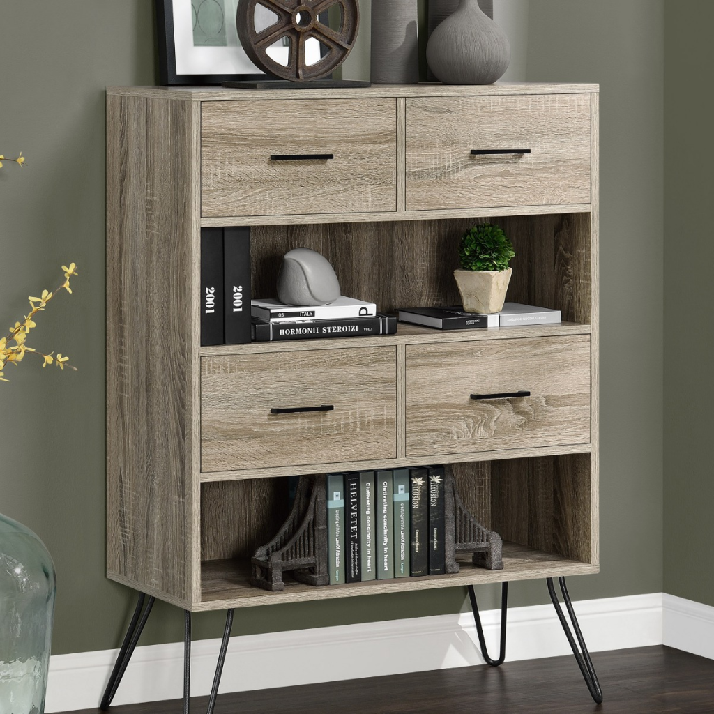 Dorel Landon Retro Bookcase