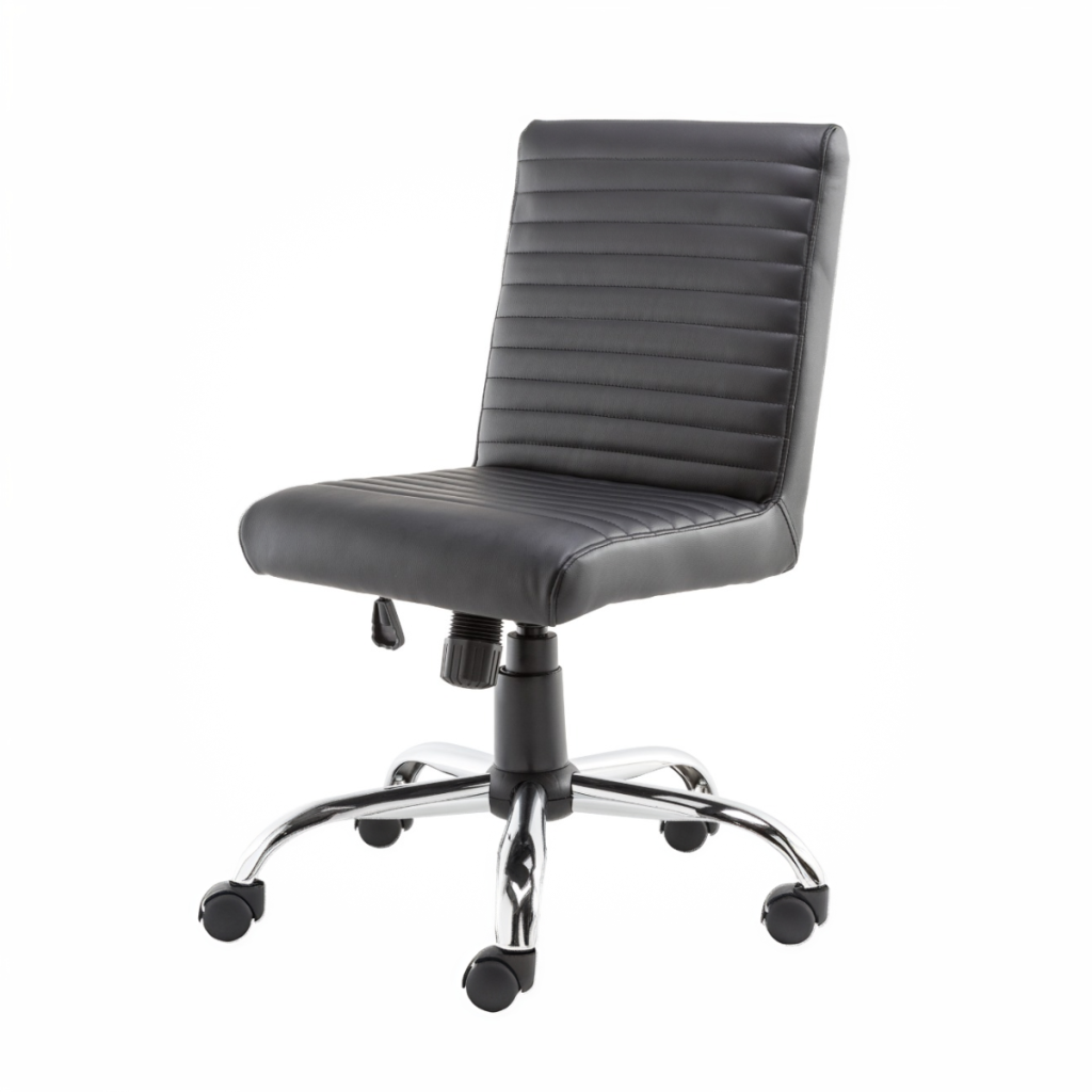 Alphason Lane Black Faux Leather Office Chair