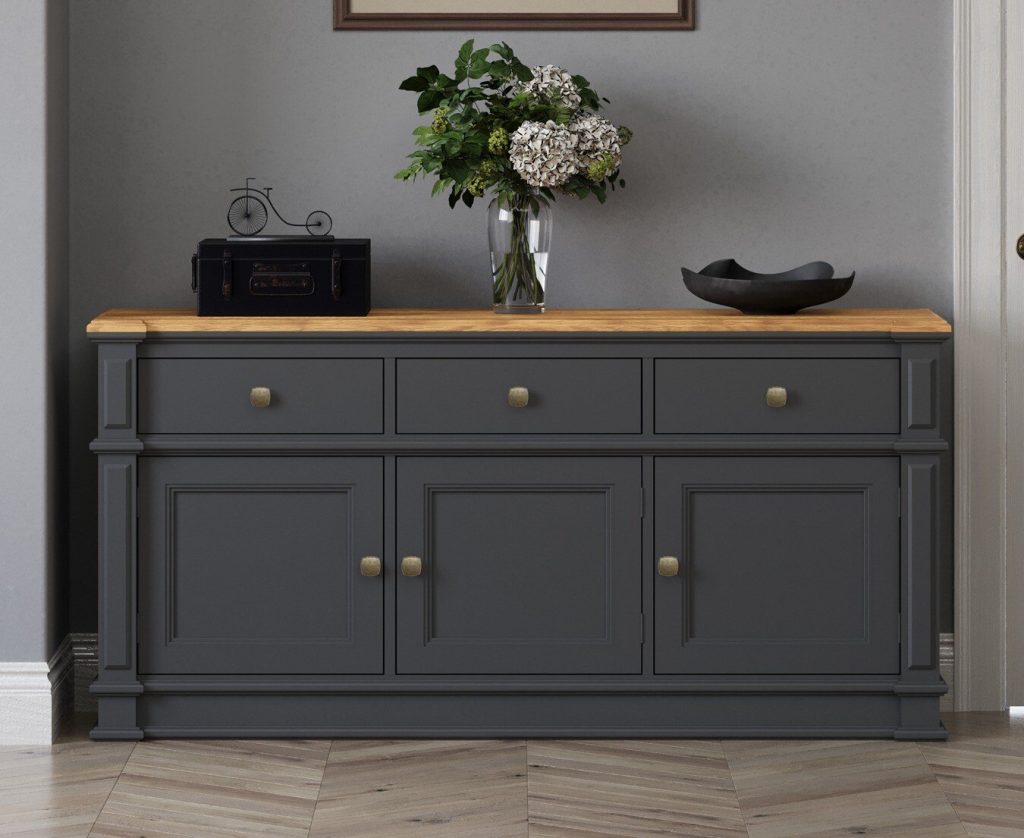 Lawson Oak and Charcoal Grey Painted Extra Large Sideboard