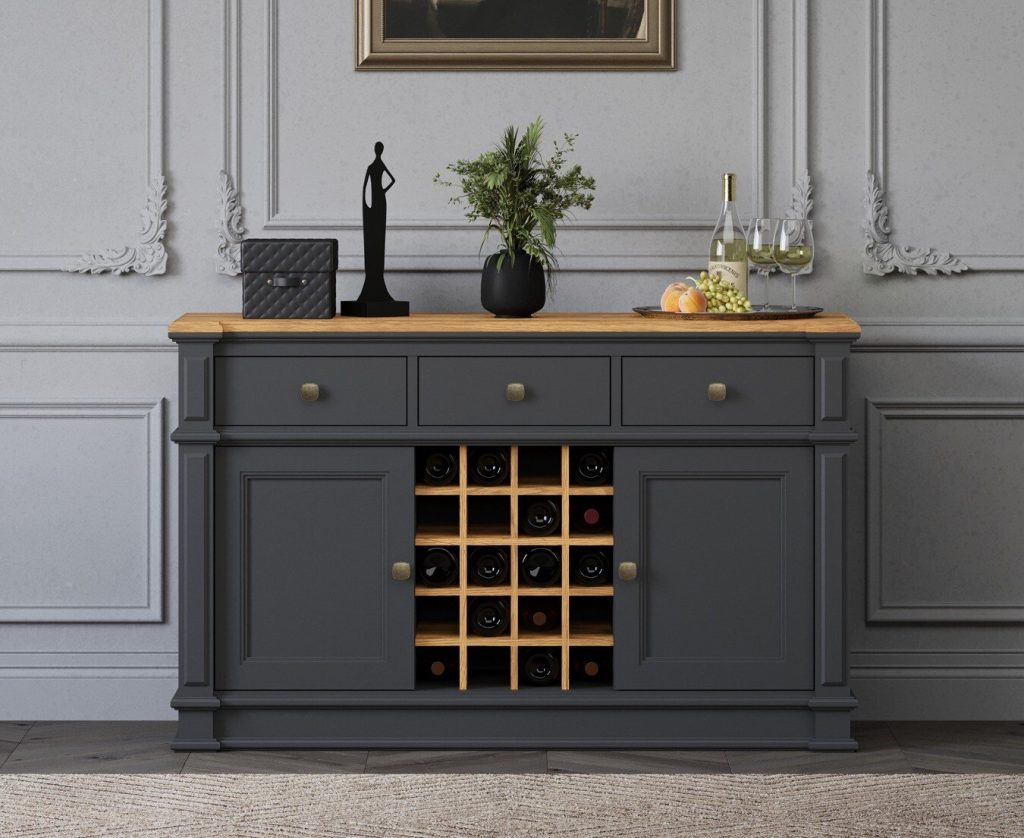 Lawson Oak and Charcoal Grey Painted Large Sideboard