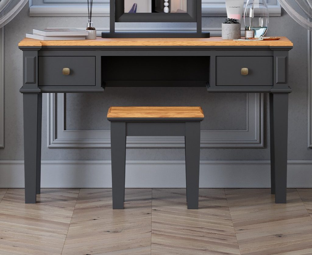 Lawson Oak and Charcoal Grey Painted Dressing Table