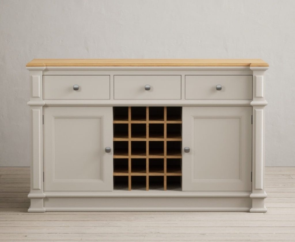 Lawson Oak and Soft White Painted Large Sideboard