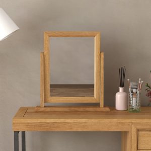 Loft Solid Oak Dressing Table Mirror | Bed Sava