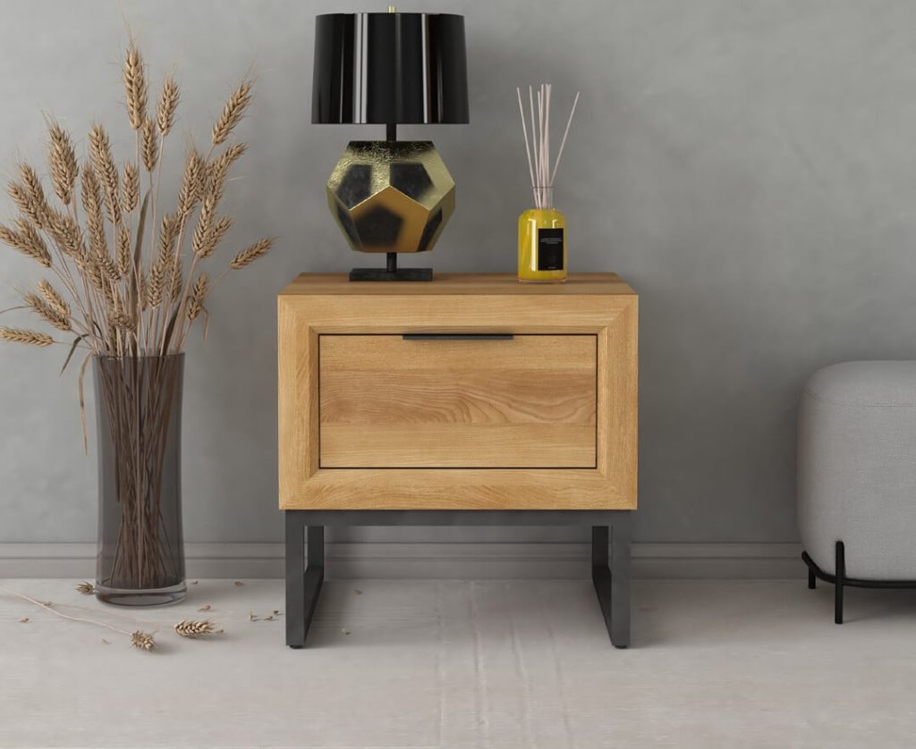 Loft Solid Oak Lamp Table