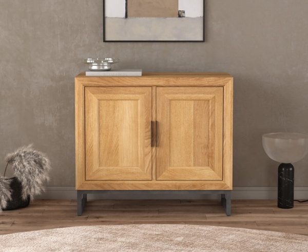 Loft Solid Oak Small Sideboard | Bed Sava