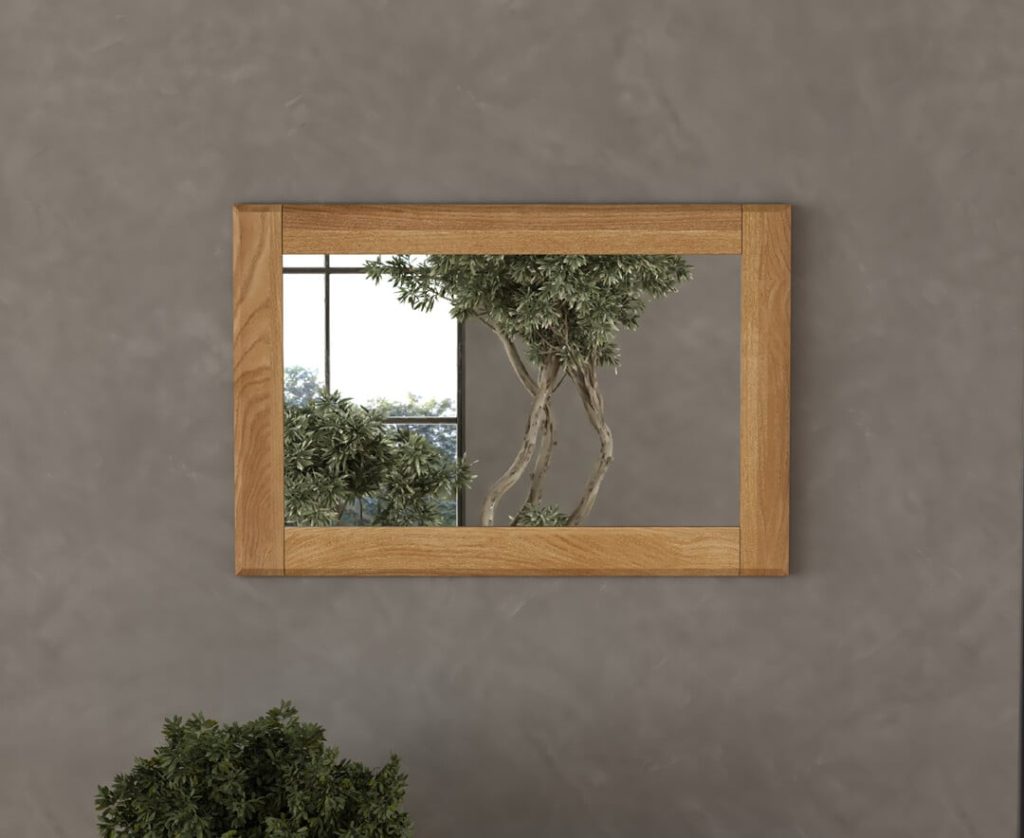Loft Solid Oak Wall Mirror