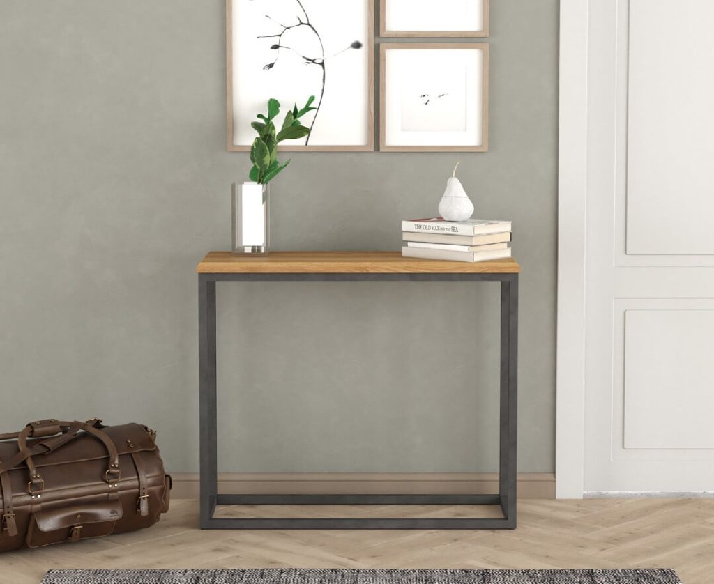Loft Solid Oak Console Table