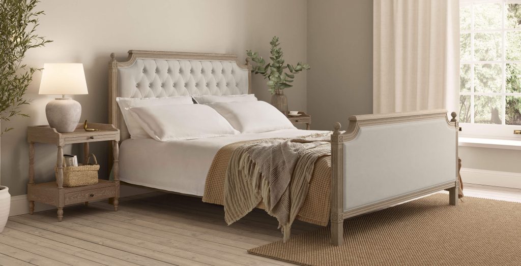 Loire Bed - Natural / Weathered Oak, Double