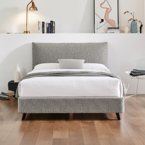 Limelight Luna Pillow Boucle Fabric Bed Frame Dove Grey Double | Bed Sava