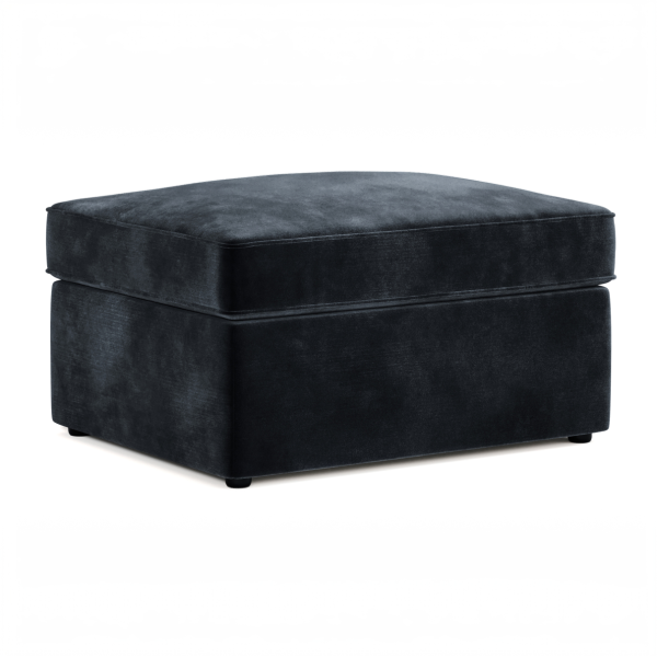 Jay Be® Footstool Bed Luxe Velvet Charcoal | Bed Sava