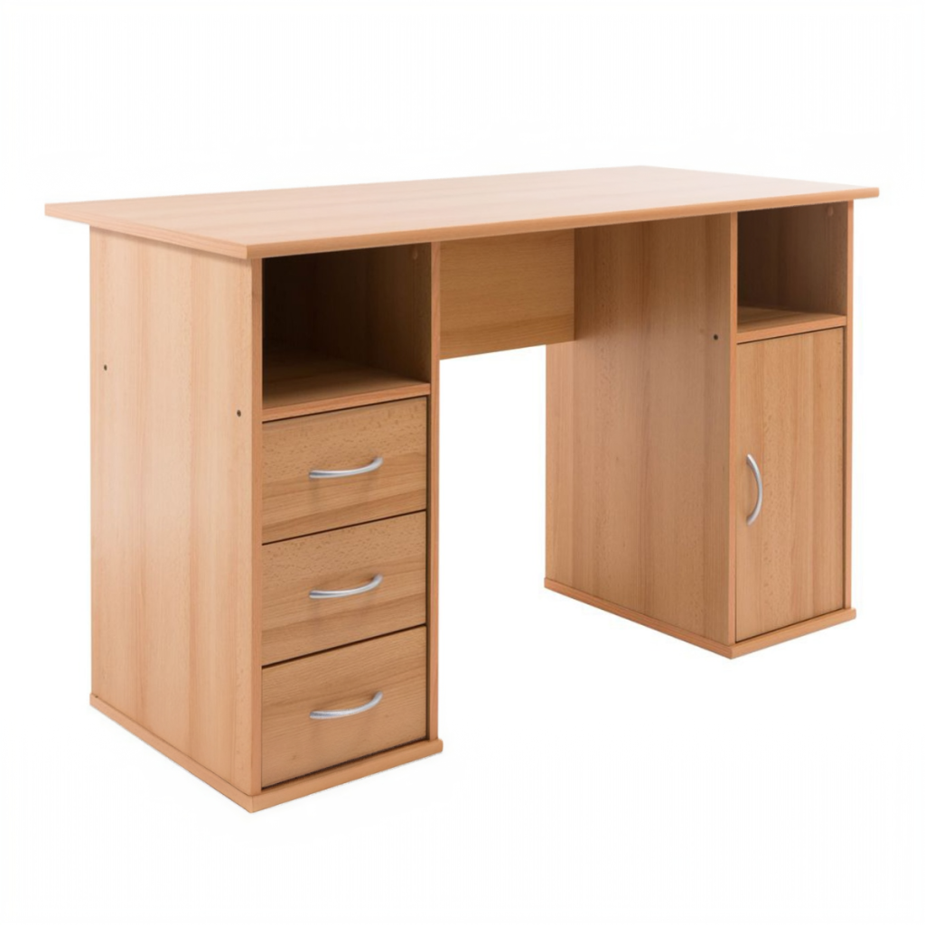 Alphason Maryland Computer Workstation-Beech