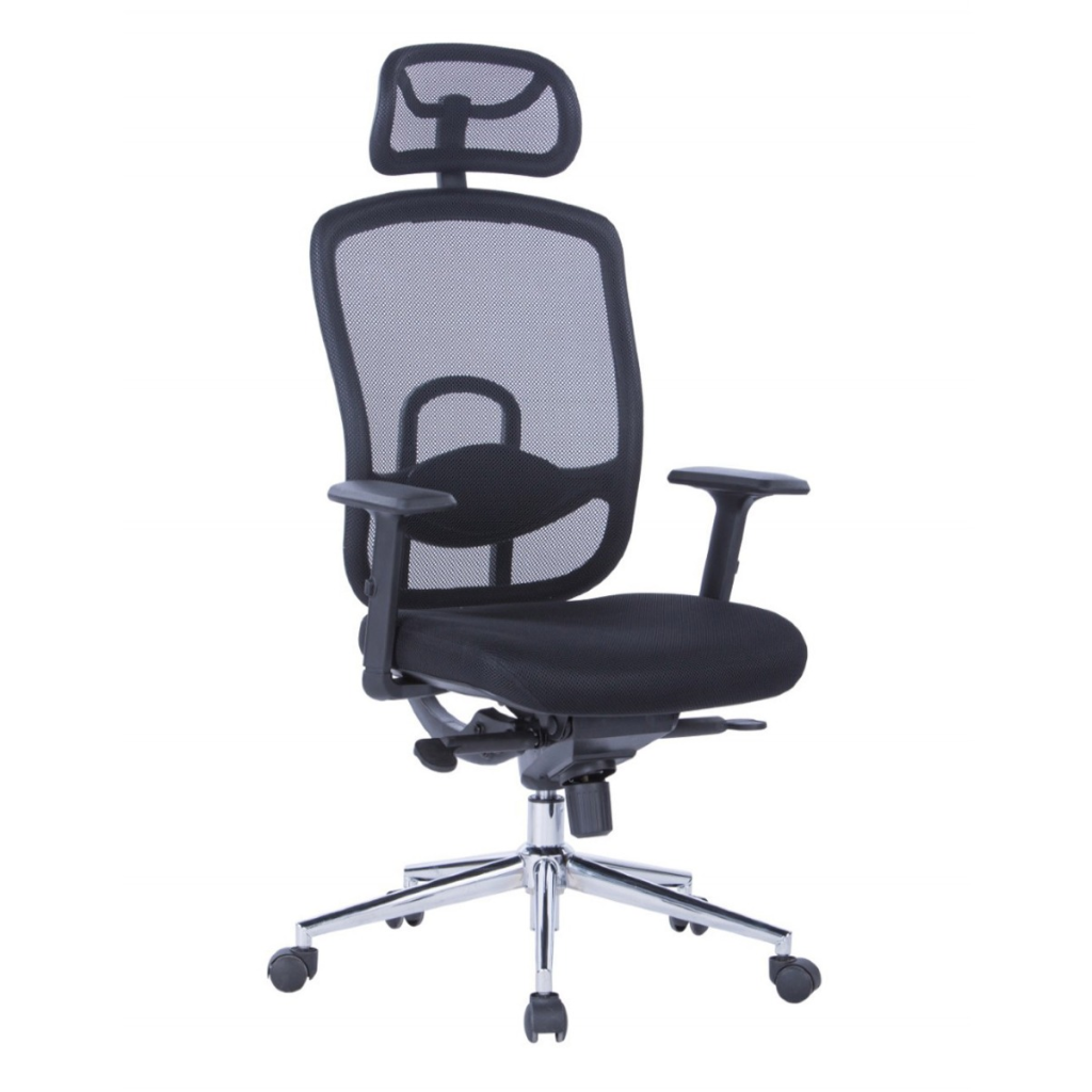 Alphason Miami Black Mesh Back Office Chair