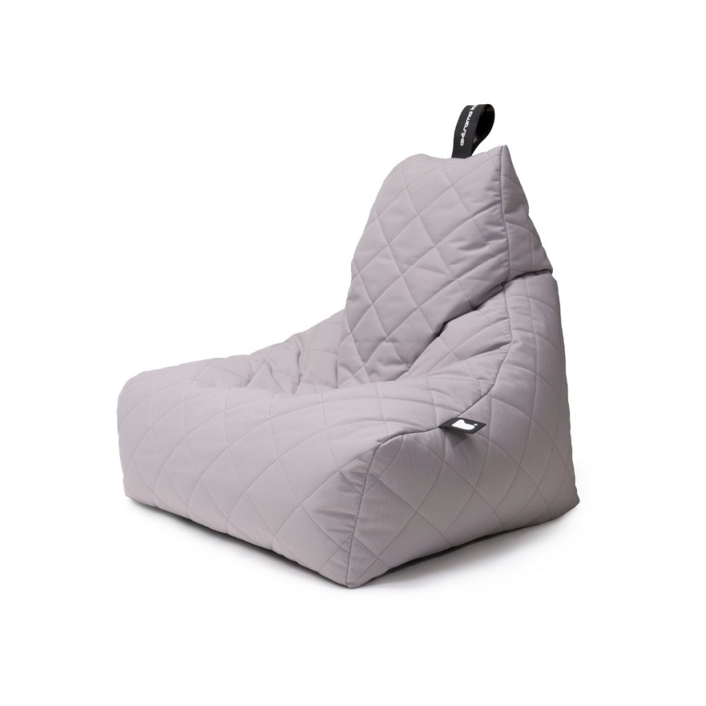 Extreme Lounging Mighty B Bag Silver Grey Quilted