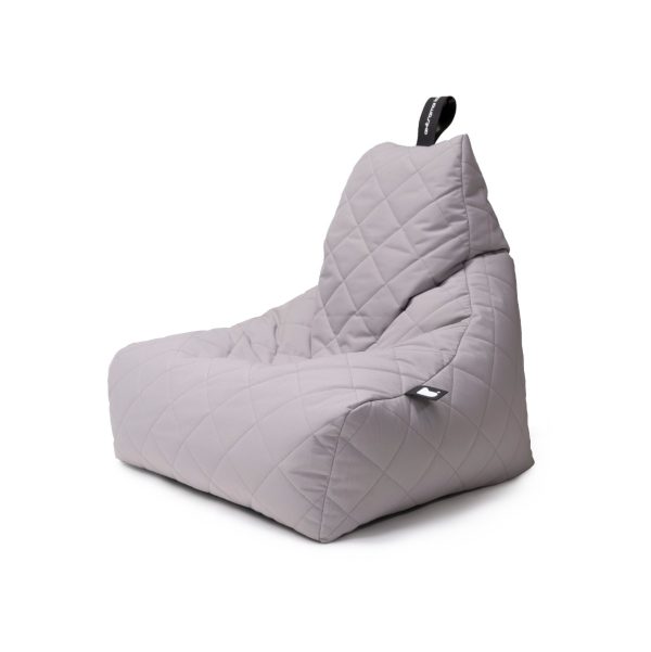 Extreme Lounging Mighty B Bag Silver Grey Quilted | Bed Sava