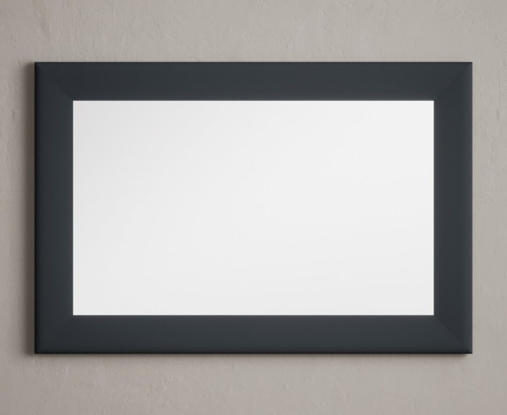 Blue painted 90cm wall Mirror