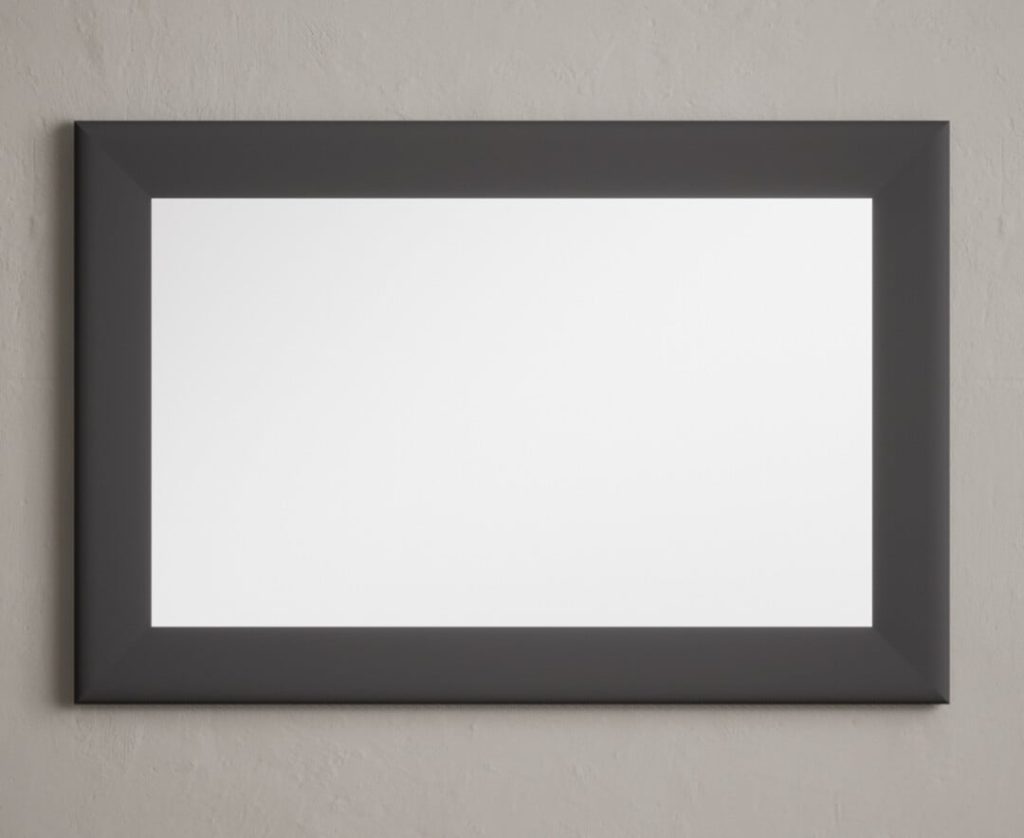 Charcoal Grey painted 90cm Wall Mirror