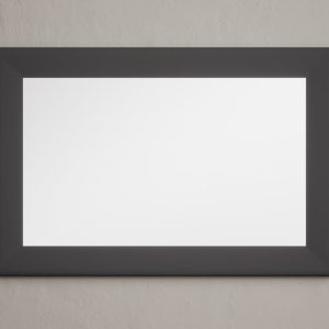 Charcoal Grey painted 90cm Wall Mirror | Bed Sava