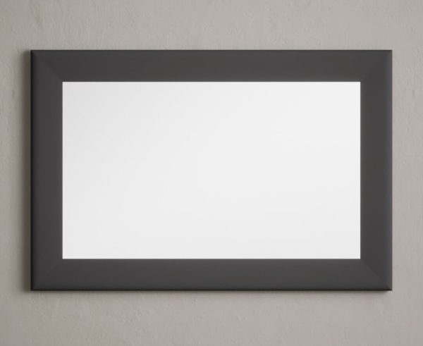 Charcoal Grey painted 90cm Wall Mirror | Bed Sava