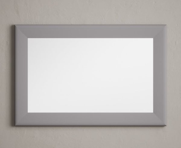 Light Grey painted 90cm Wall Mirror | Bed Sava