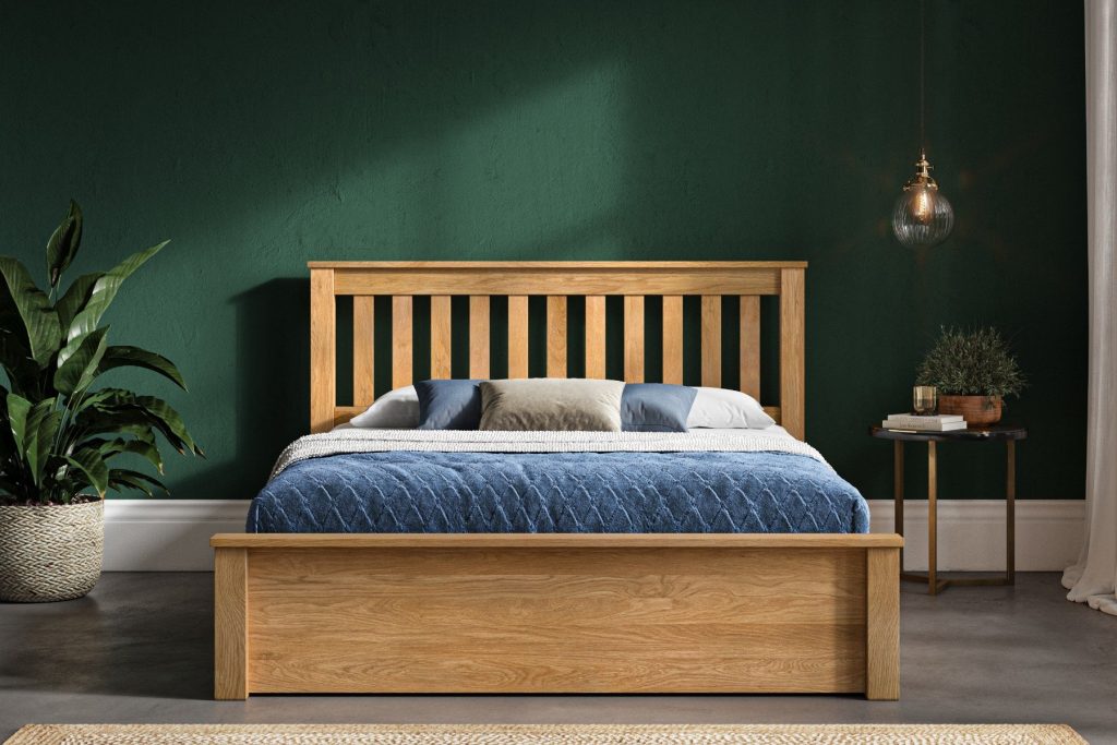 Emporia Beds Monaco Solid Oak Ottoman -Kingsize (5'0)