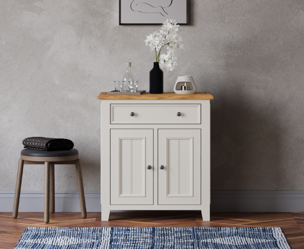 Weymouth Oak and Soft White Painted Hallway Sideboard | Bed Sava