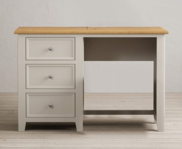 Weymouth Oak and Soft White Painted Dressing Table | Bed Sava