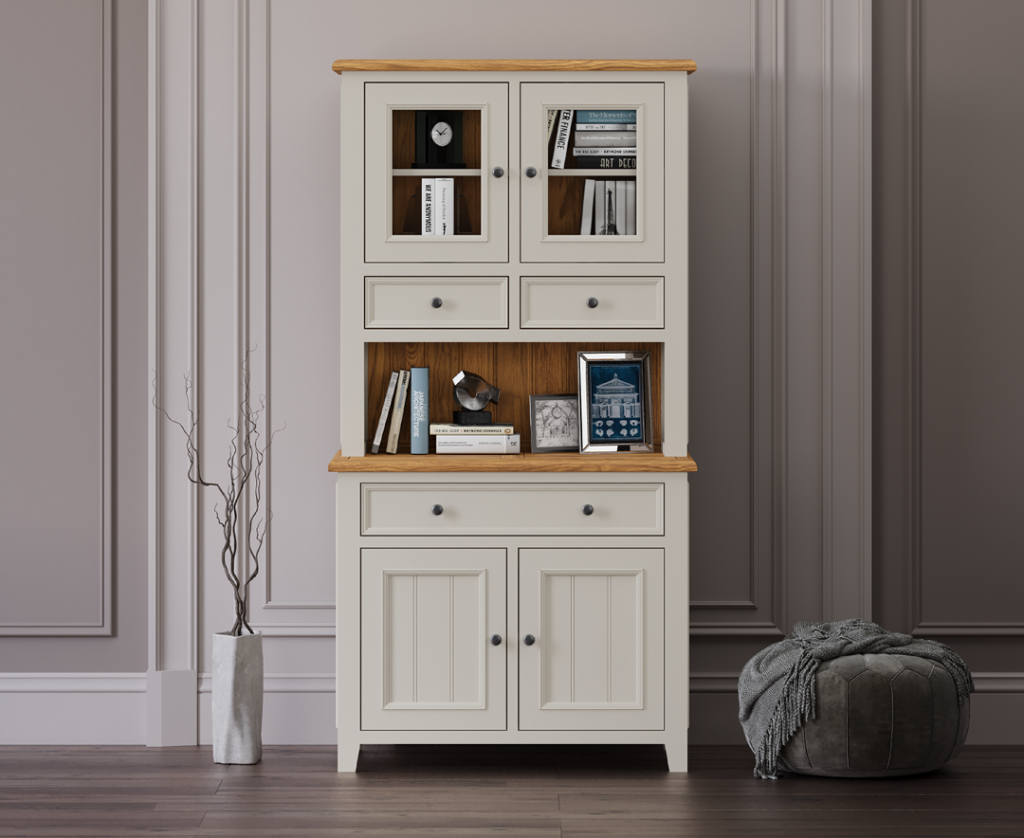 Weymouth Oak and Soft White Painted Small Dresser