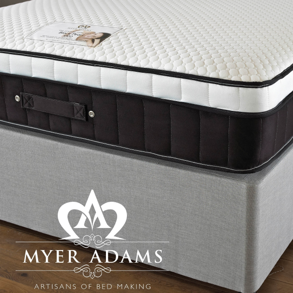 Myer Adams Black Pearl 1000 Divan Single No Drawers | Bed Sava