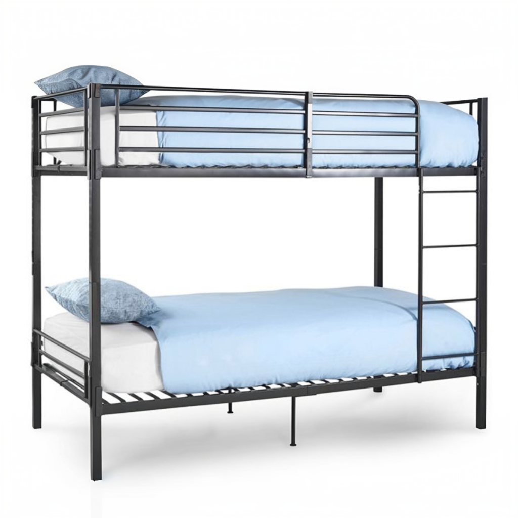 Wholesale Beds No Bolt Grey Split Bunk Bed