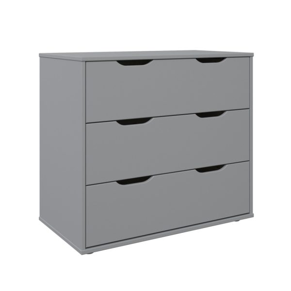 Noomi Nora Chest Of 3 Drawers Grey FSC Certified | Bed Sava