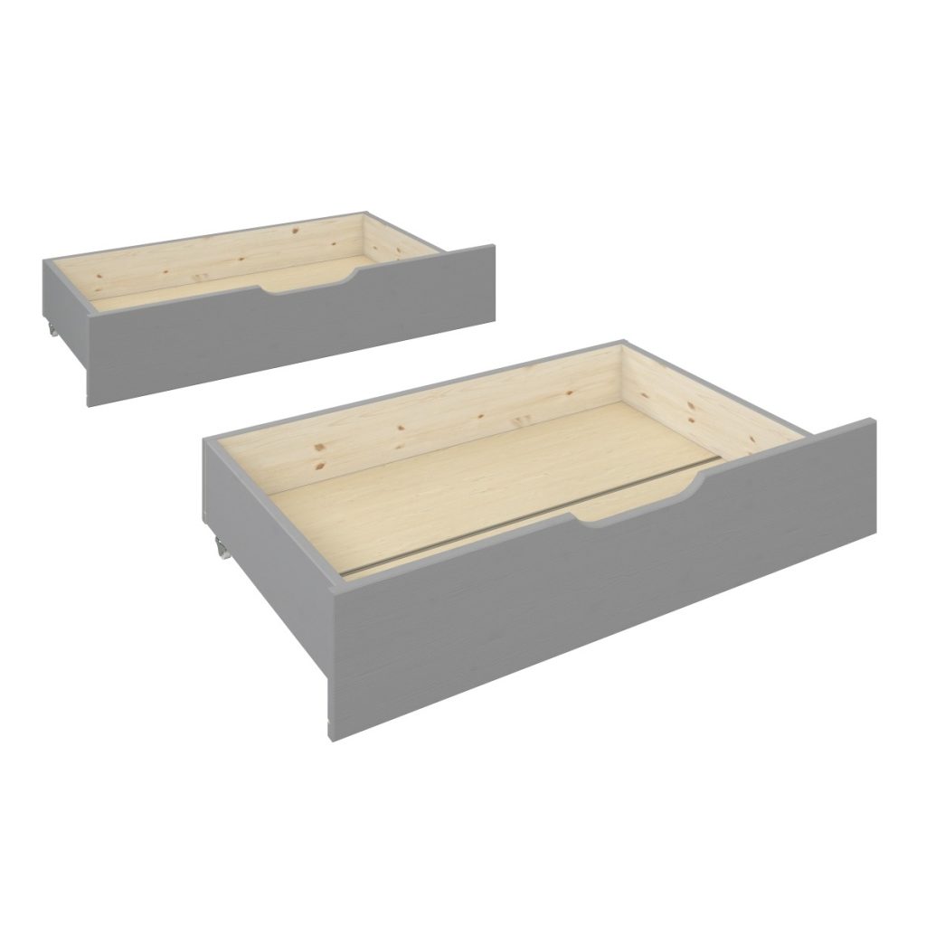 Noomi Nora Set of Under Bed Drawers Grey (FSC-Certified)