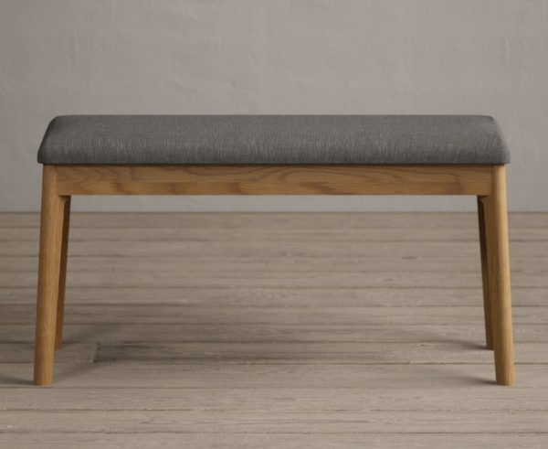Nordic Grey Linen Bench | Bed Sava