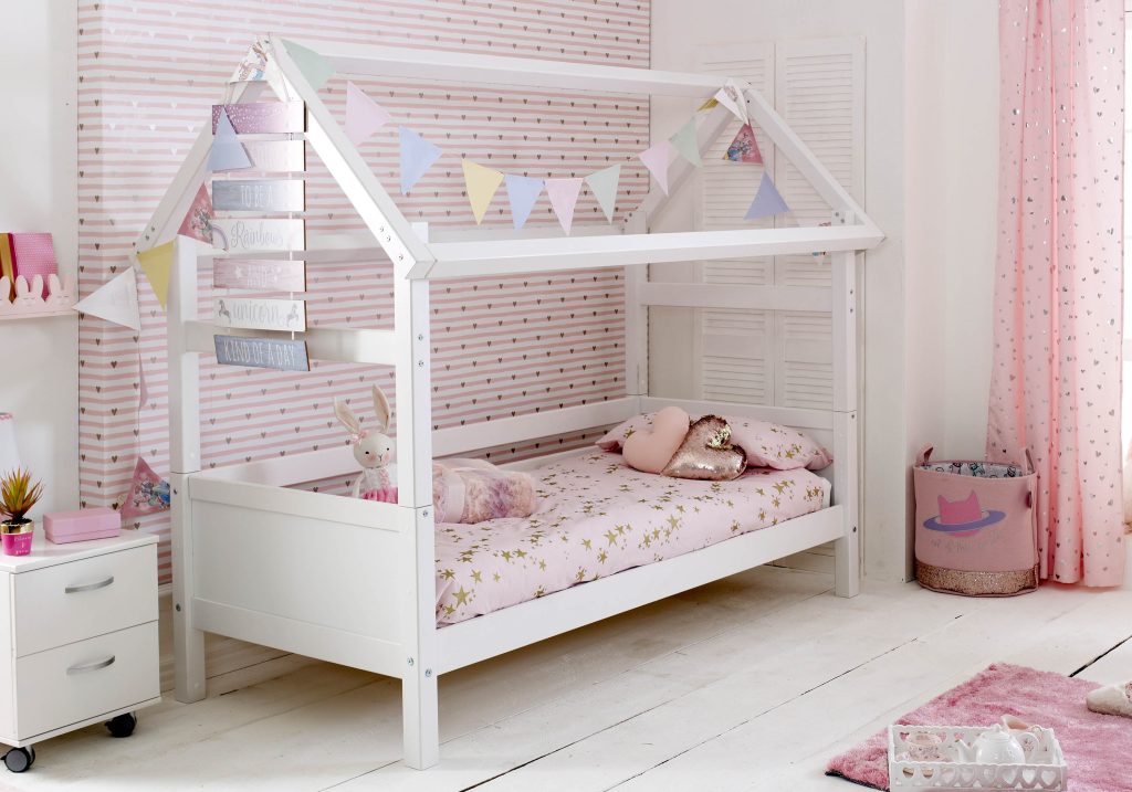 Flexa Nordic Playhouse 1 Bed Frame Flat White