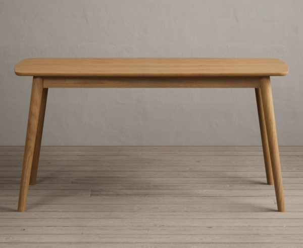 Nordic 150cm Solid Oak Dining Table | Bed Sava