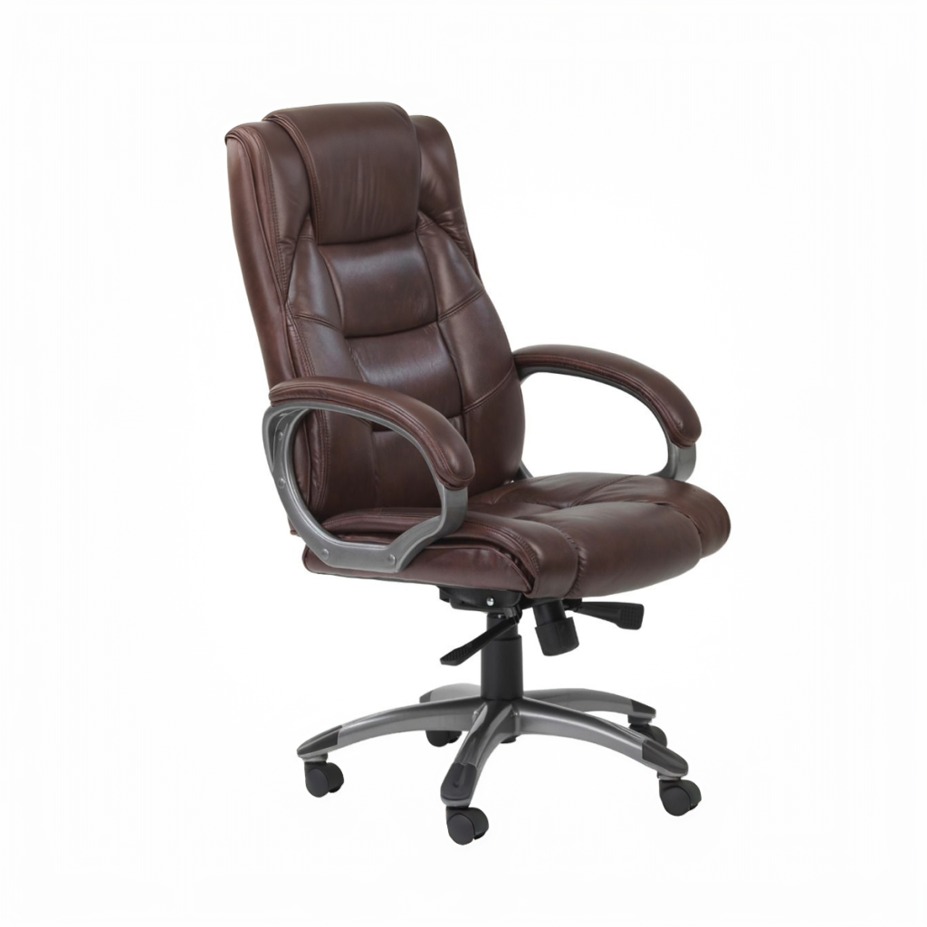 Alphason Northland High Back Leather Office Chair-Brown