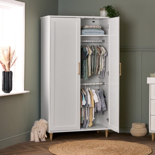 Obaby Orla Double Wardrobe  White | Bed Sava