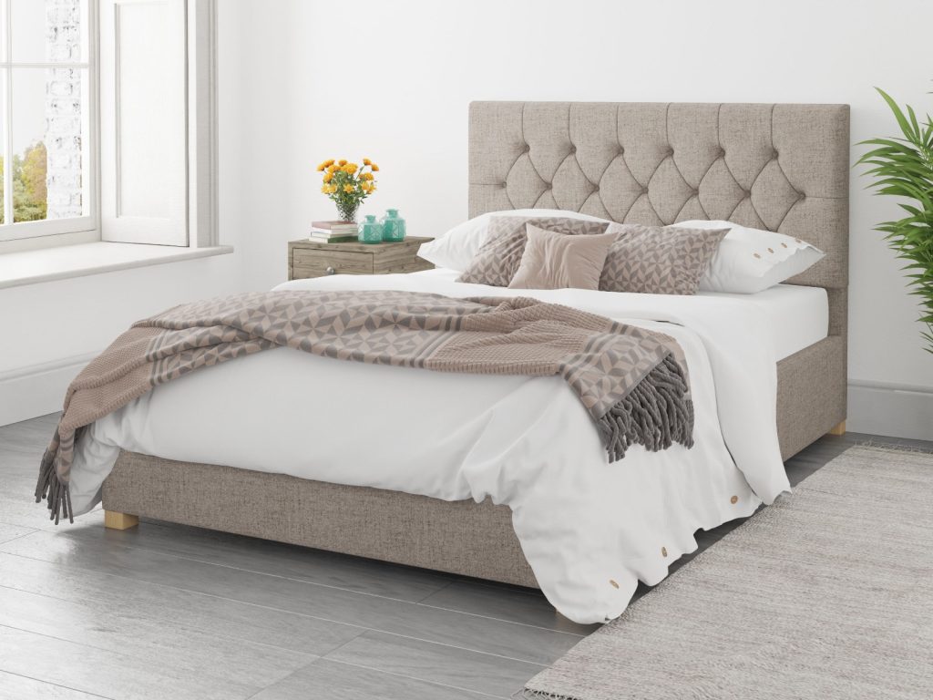 Aspire Olivier Ottoman Bed Yorkshire Knit Mineral - Single
