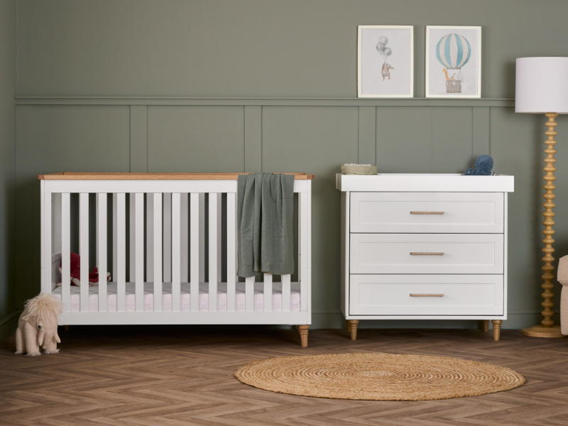 Obaby Orla 2 Piece Room Set - White with Natural
