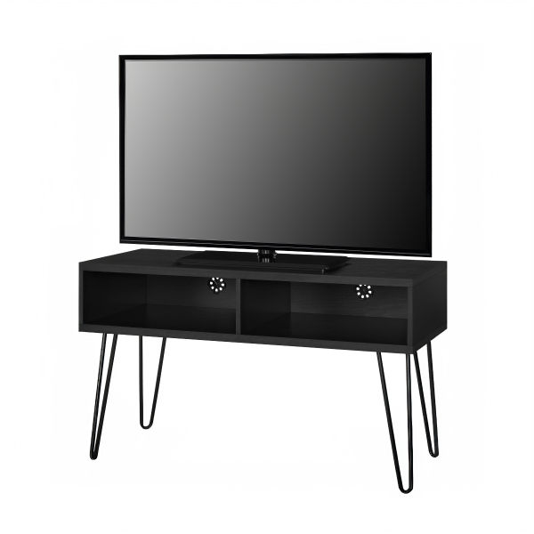 Dorel Owen Retro TV Stand Black Oak | Bed Sava