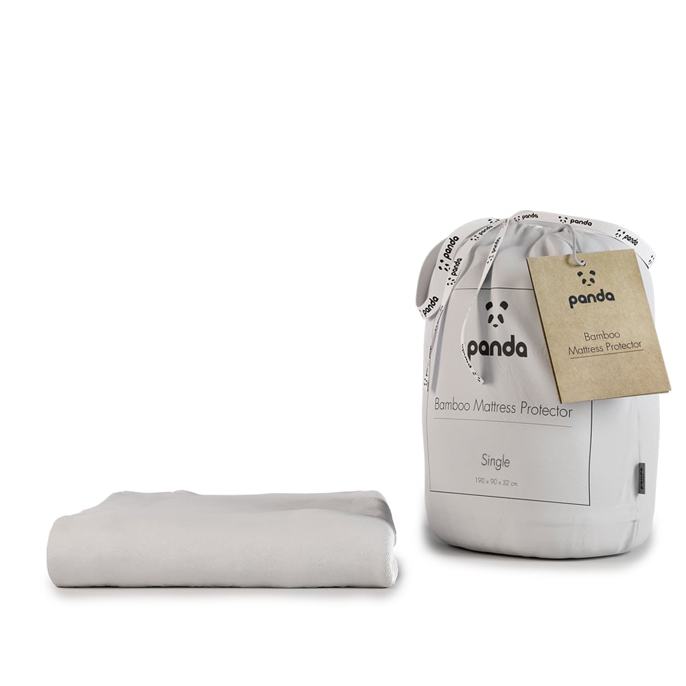Panda Bamboo Mattress Protector Double