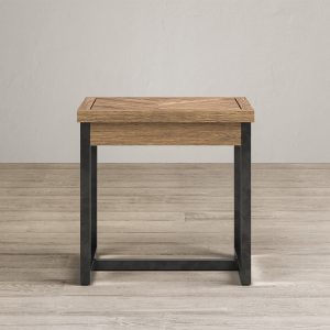 Herringbone Solid Oak Dressing Table Stool | Bed Sava