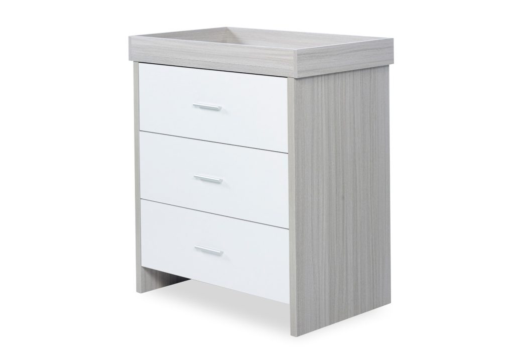 Ickle Bubba Pembrey Changing Unit-Ash Grey and White